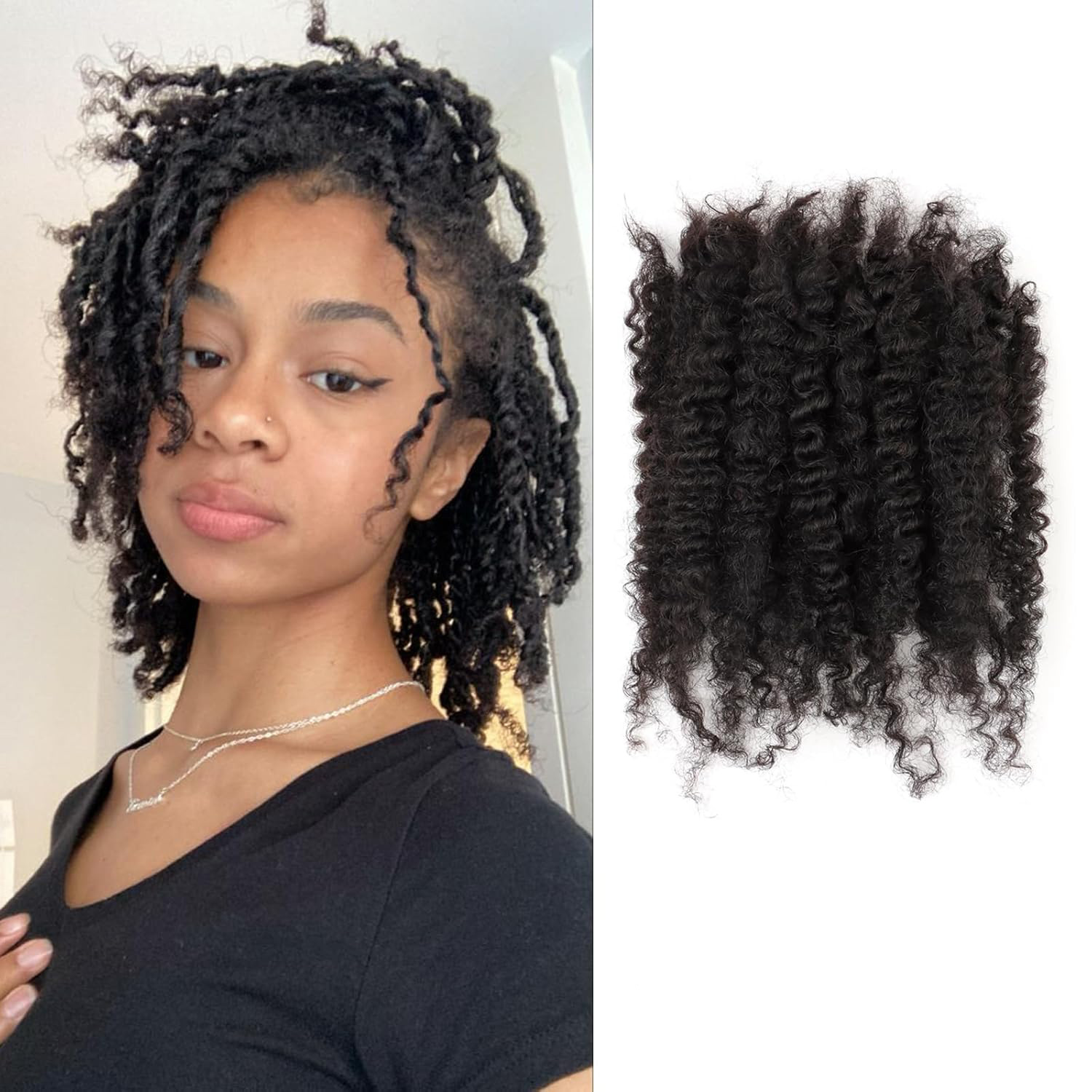 Human Hair Afro Kinky Hair Bulk - Image 6