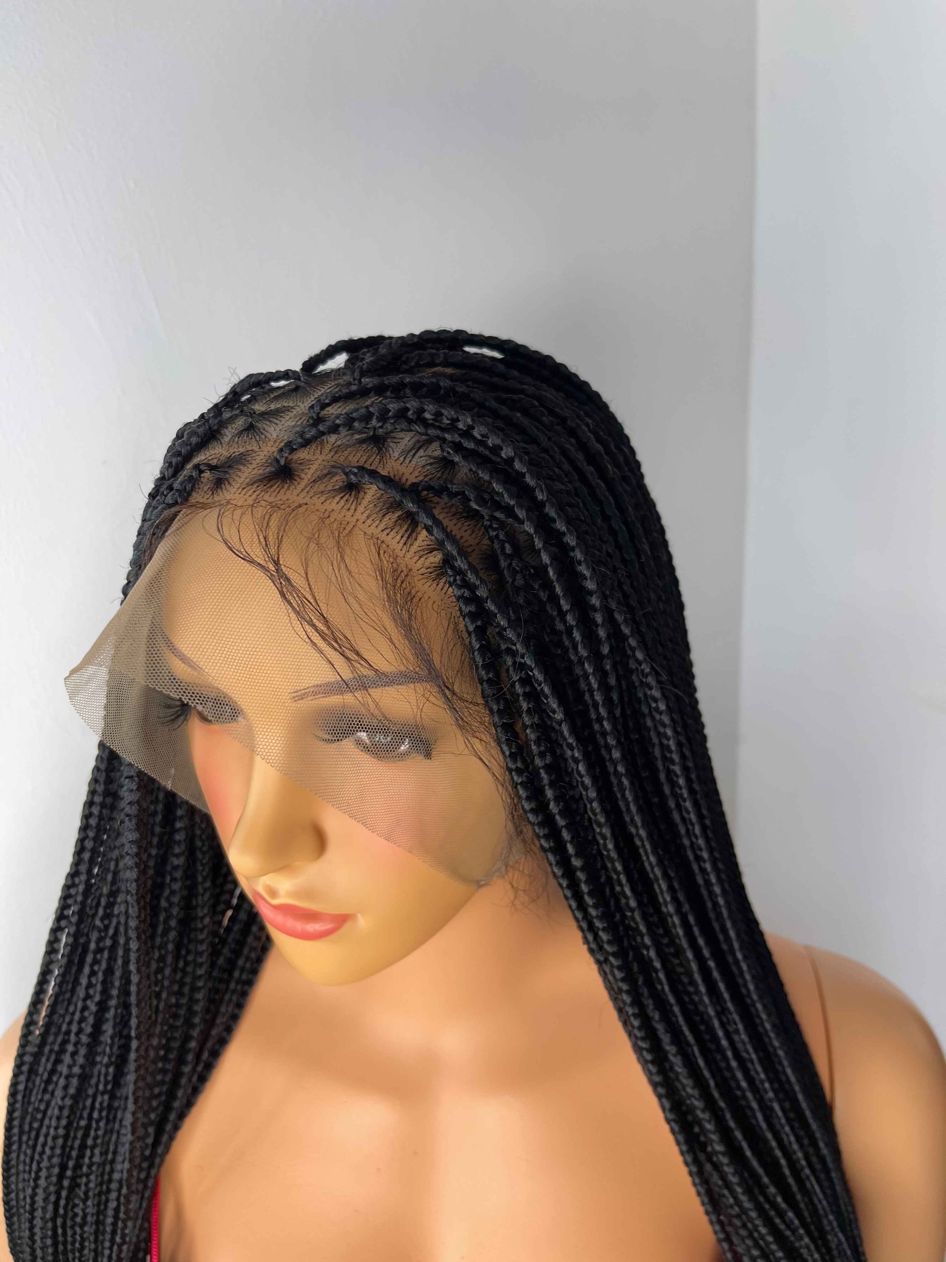 30" Knotless Full Lace Box Braid Wig - Image 3