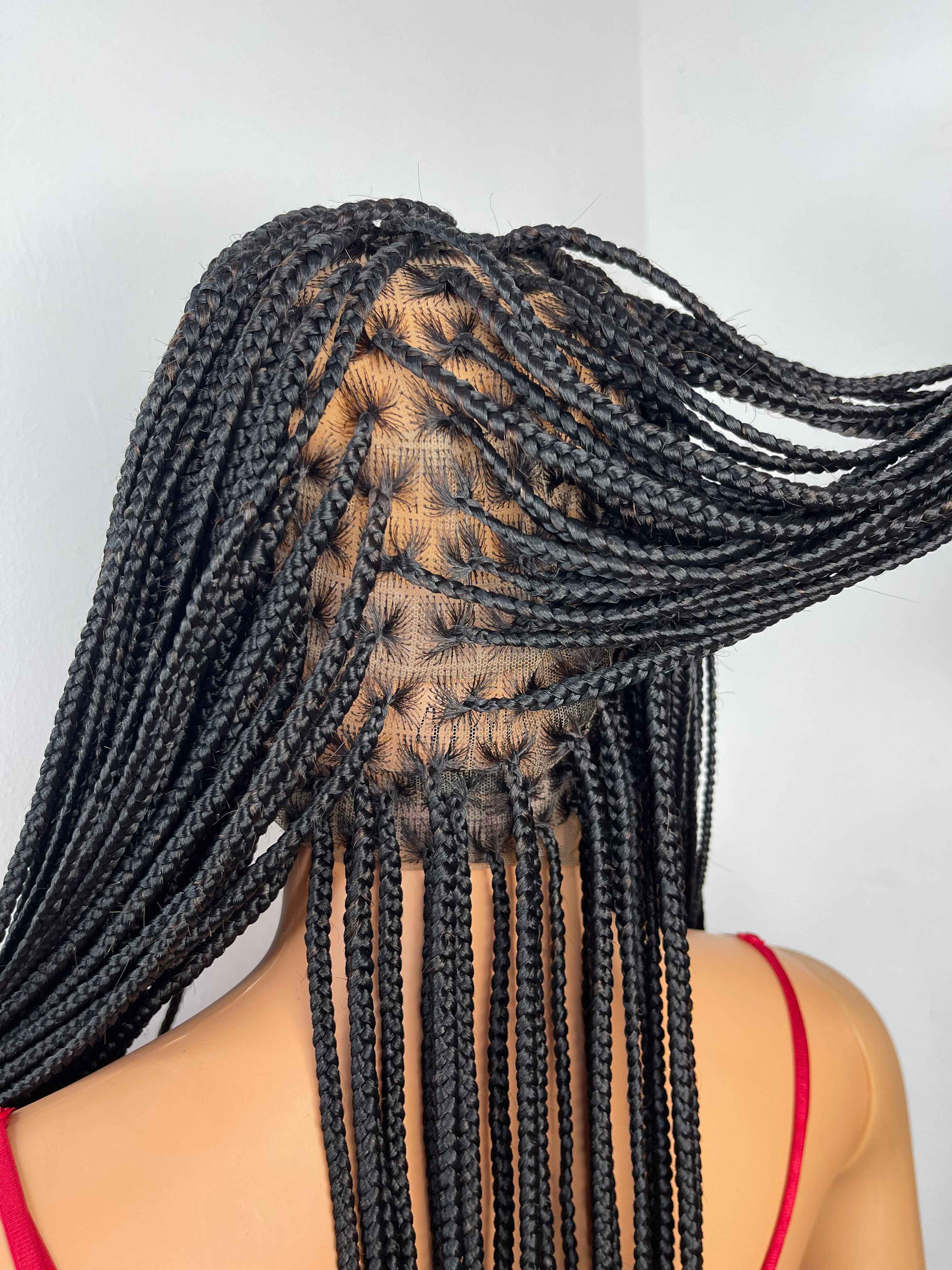 30" Knotless Full Lace Box Braid Wig - Image 5
