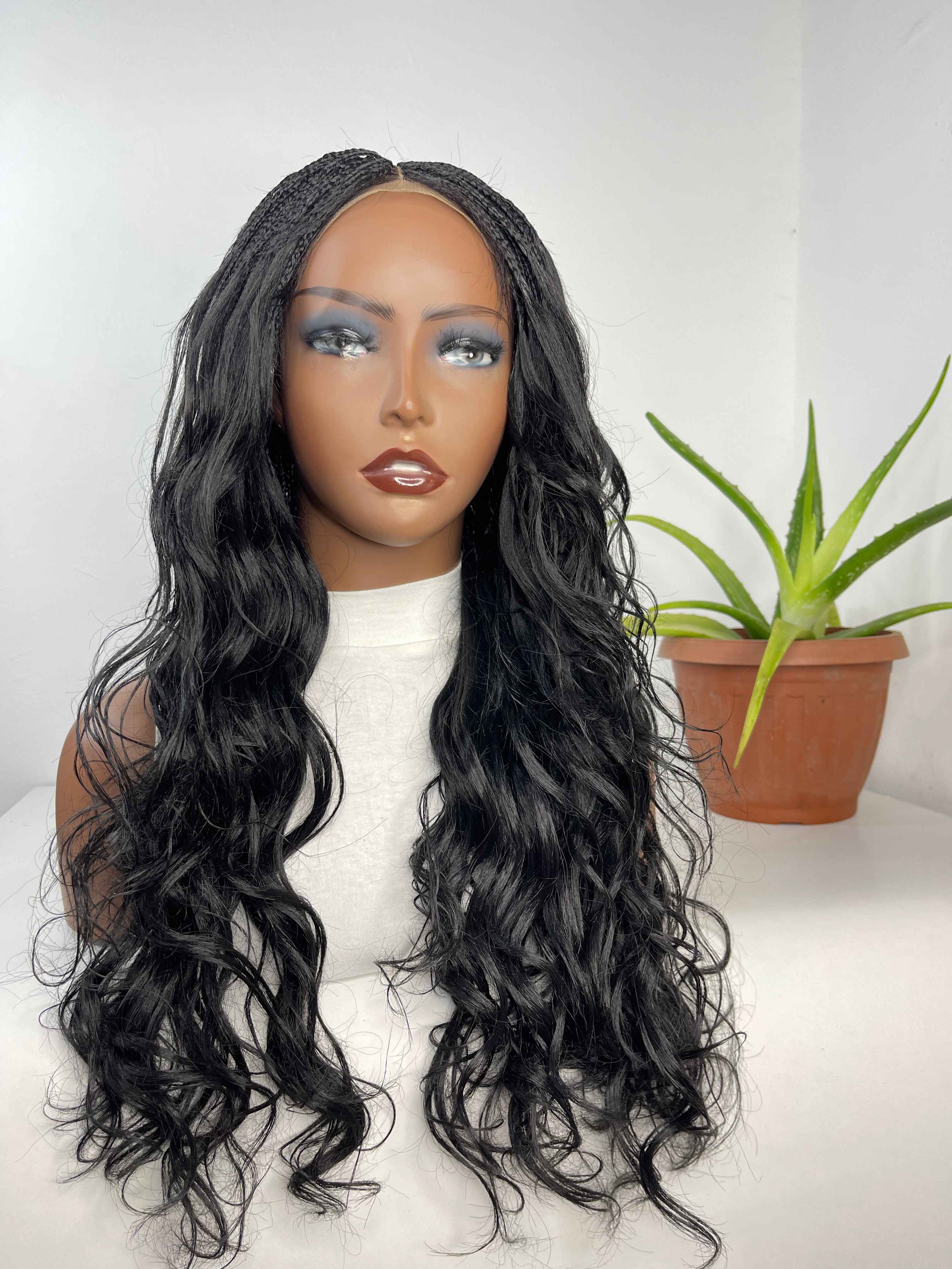 22" Kinky Deep wave Twist Wig