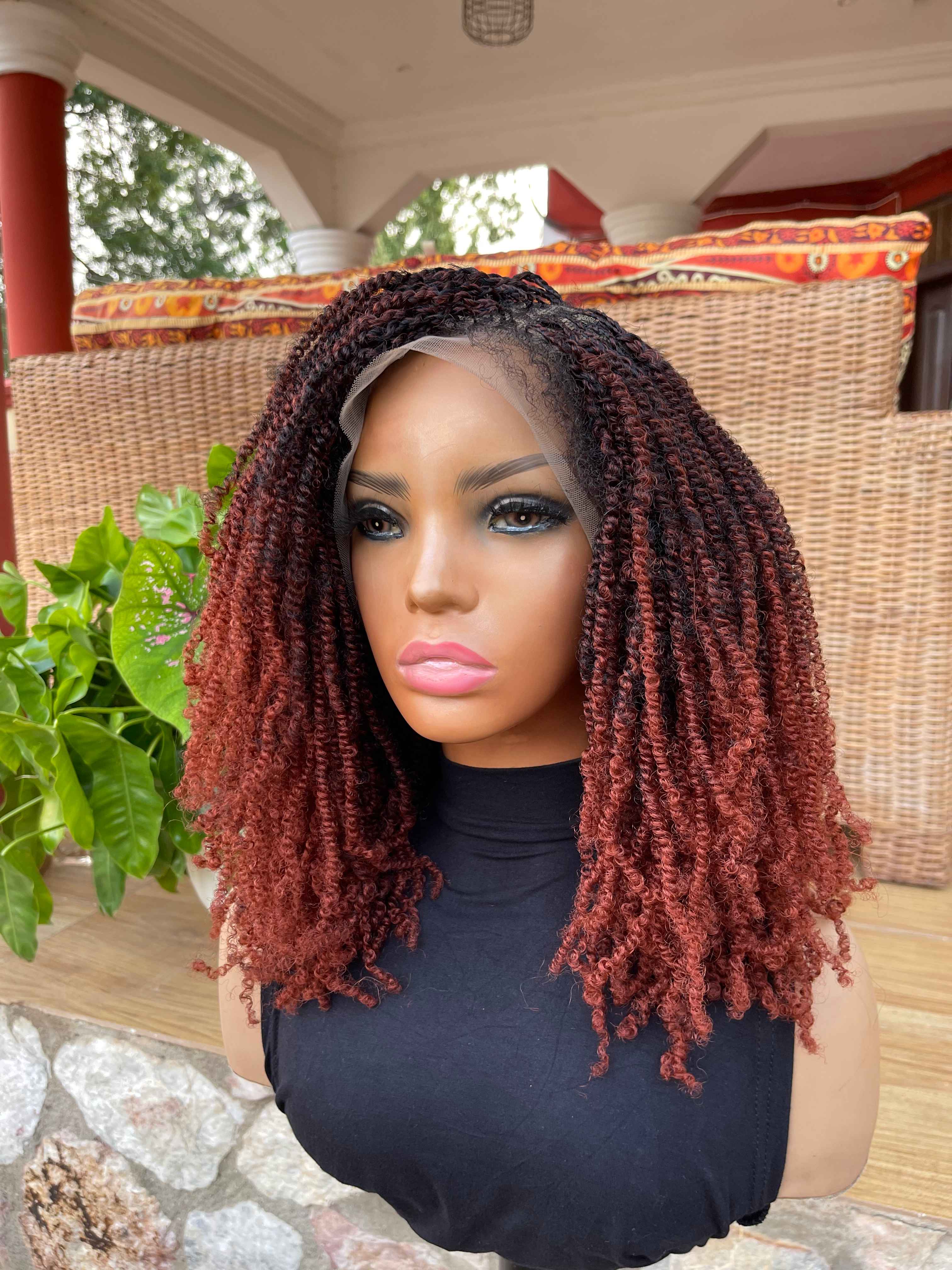 14" MicroTwist Full Lace Braided Wig
