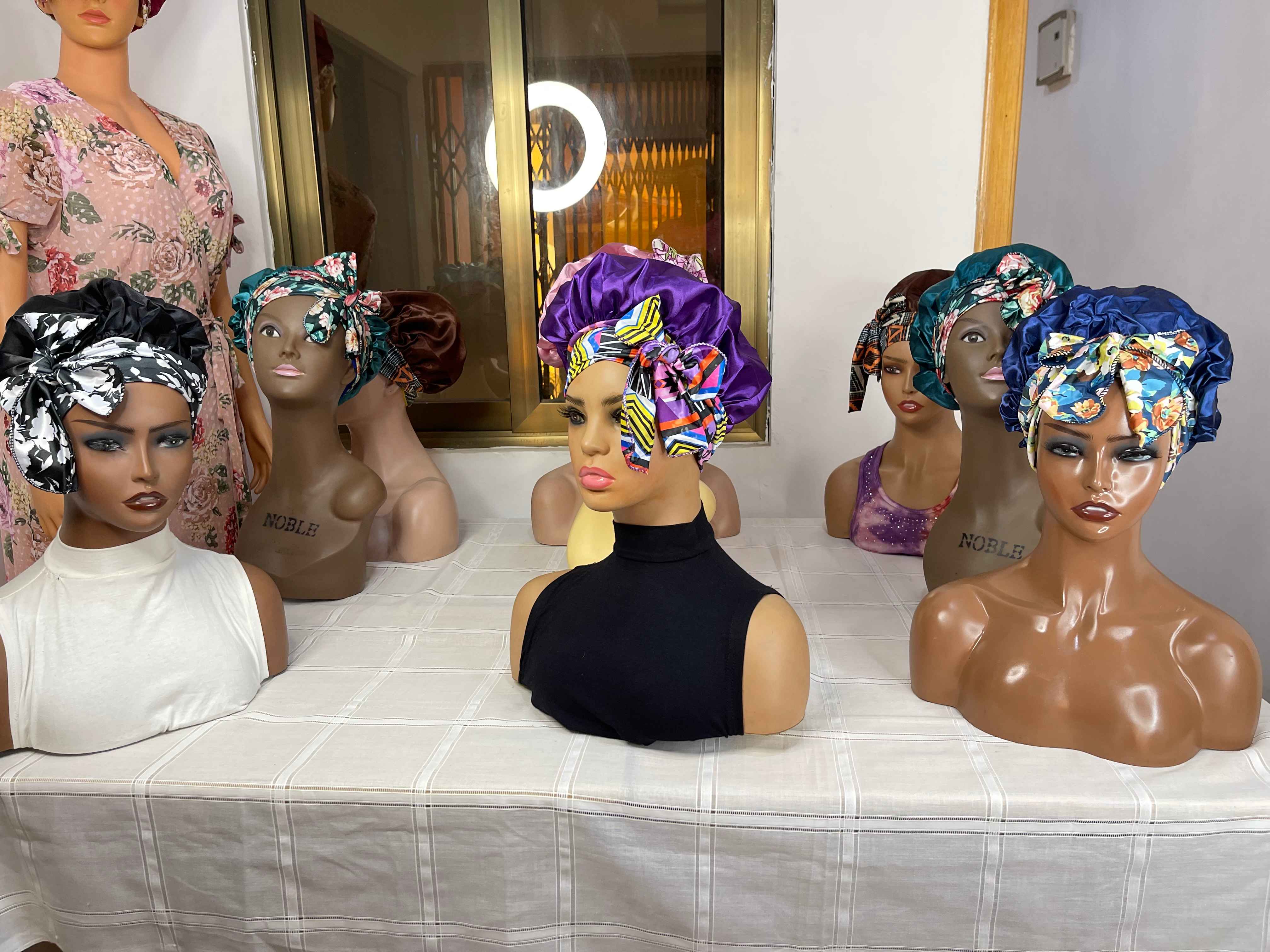 Beclain Satin Night Cap Bonnet - Image 4