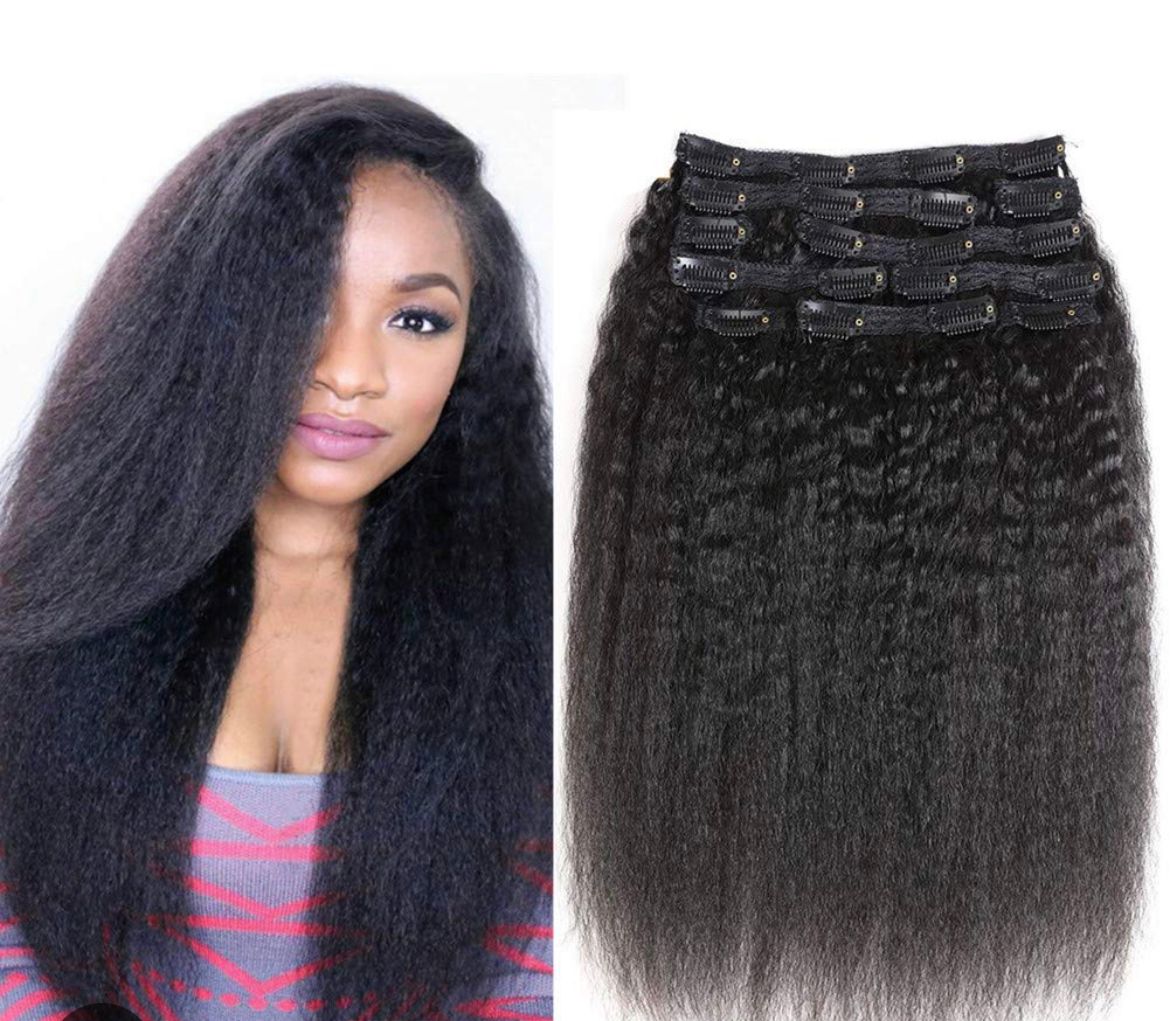Kinky Straight Clip-in Extensions