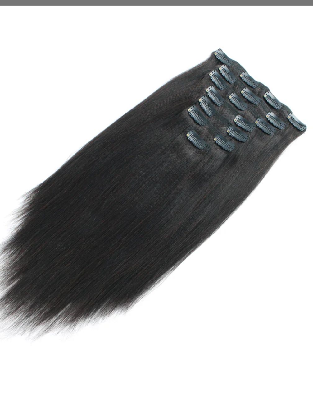 Kinky Straight Clip-in Extensions - Image 2