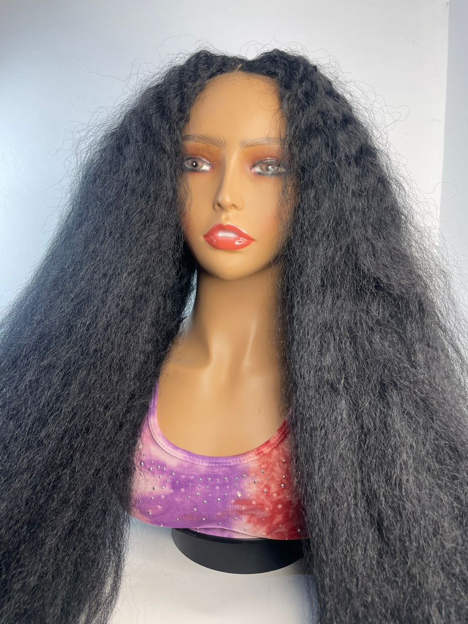 Kinky Straight Afro Crochet Wig