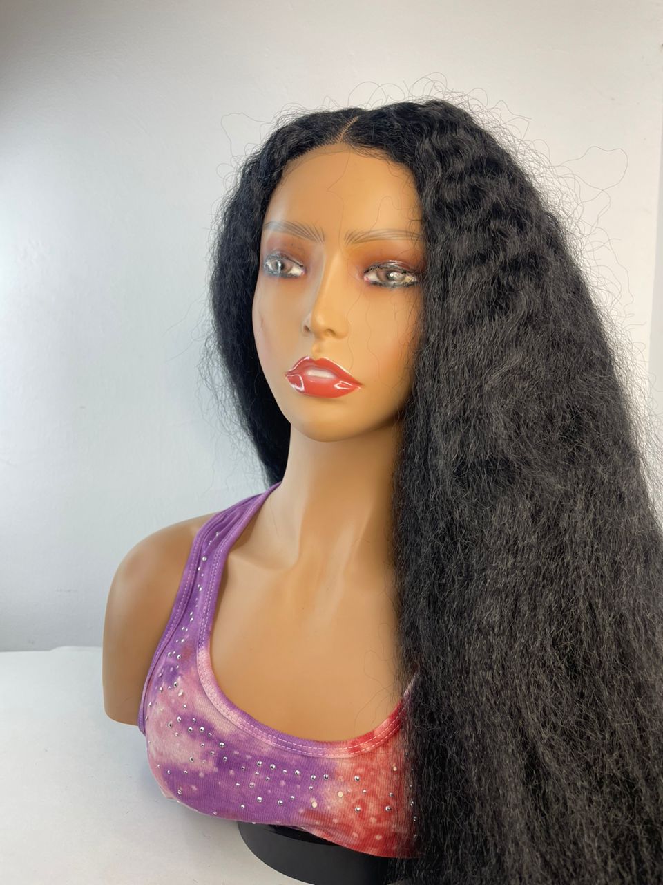 Kinky Straight Afro Crochet Wig - Image 3