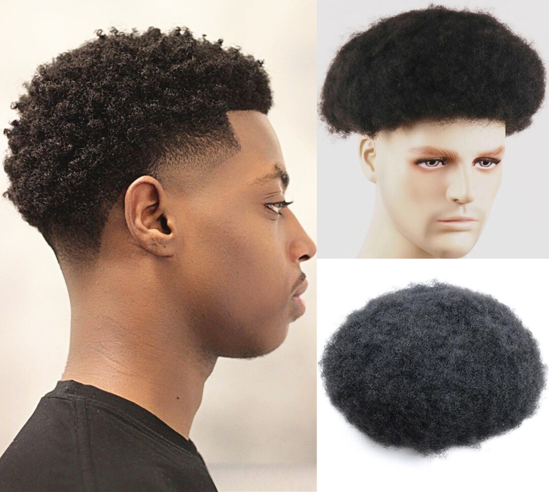 Synthetic Afro Men's Wig(Toupee)