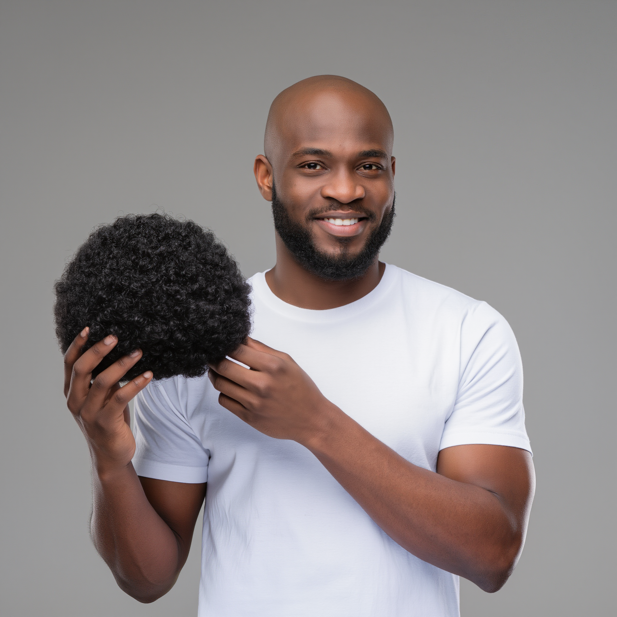 Synthetic Afro Men's Wig(Toupee)