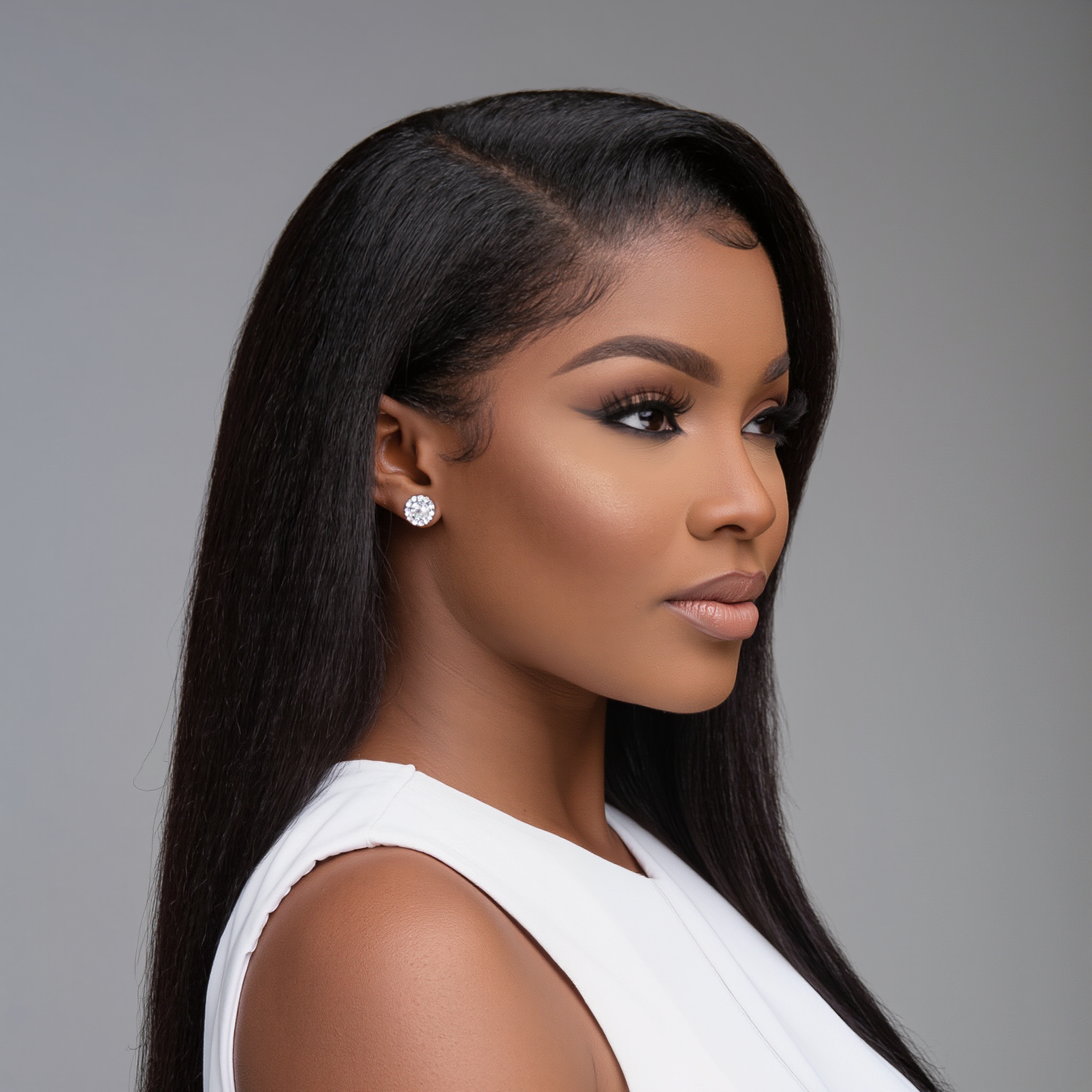 13X4 Kinky Straight Human Hair Frontal