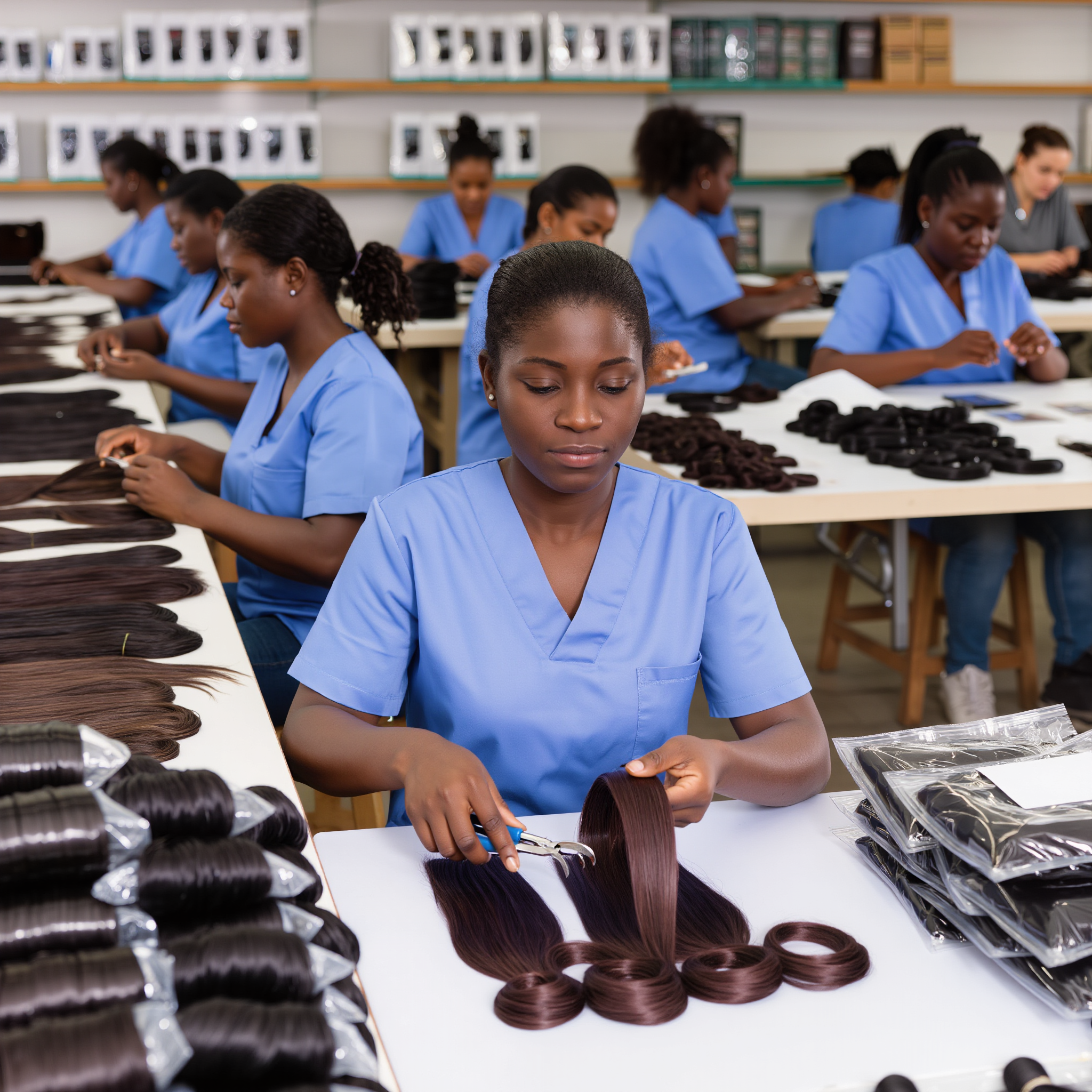 Human Hair Steam Curling