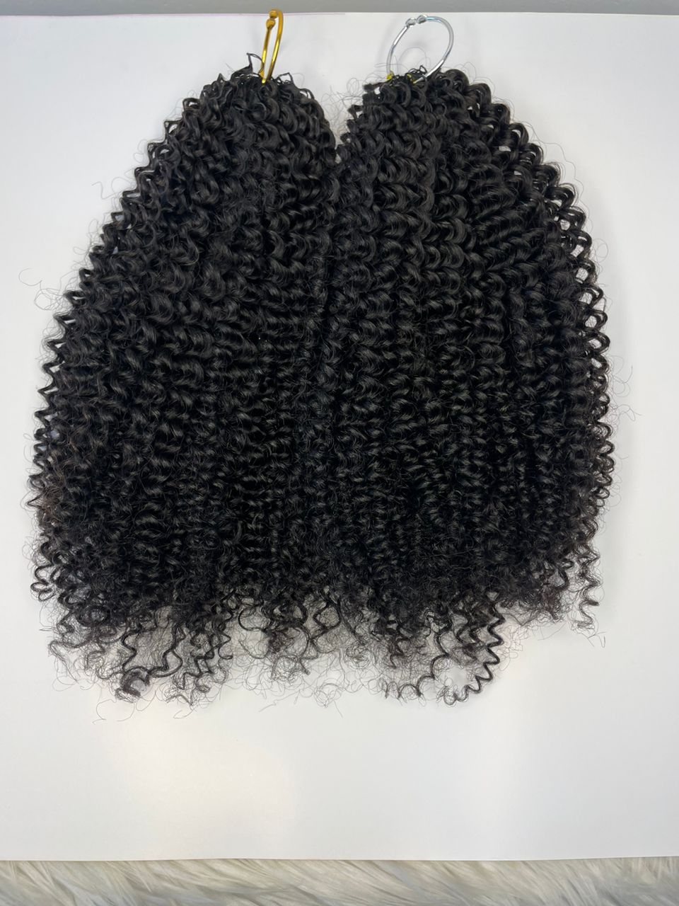 Kinky Curly Feather Hair Extentions - Image 2