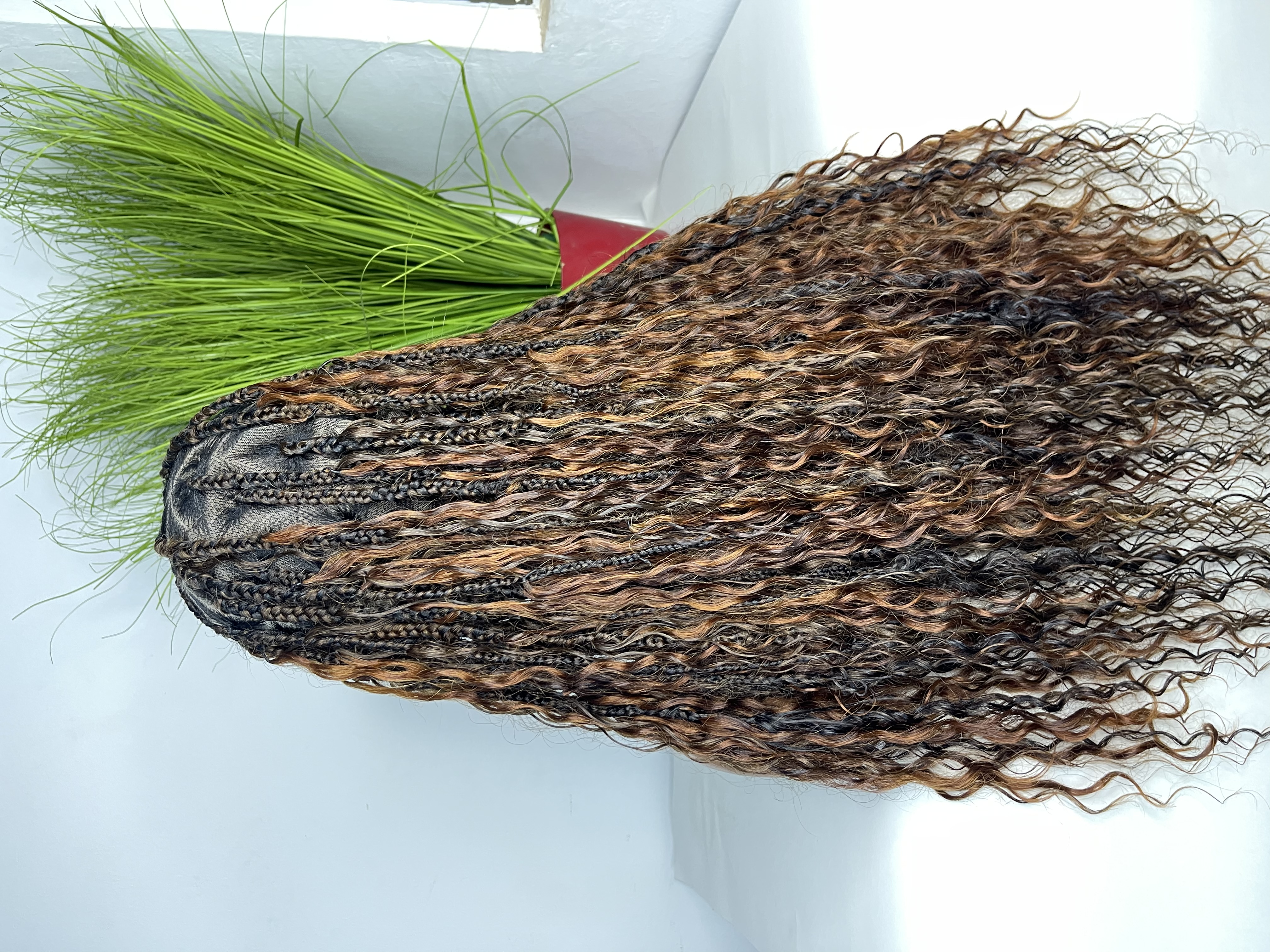 40” Full Lace Boho Braids Wig - Image 9