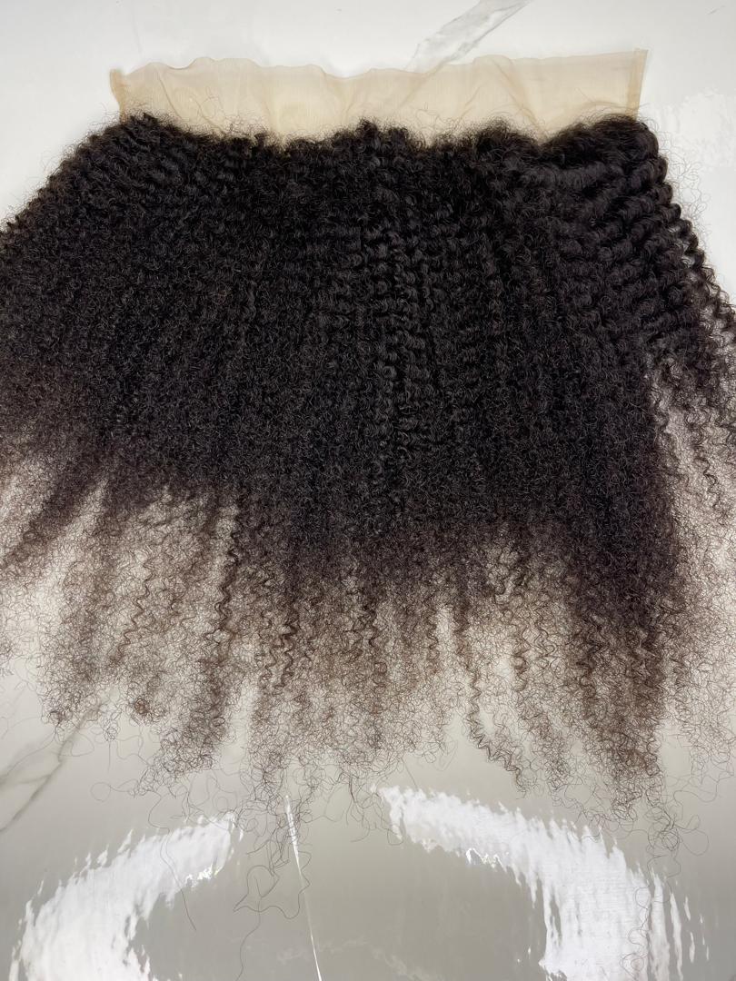 13 x 4 Afro  Kinky Human Hair Frontal