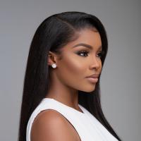 13X4 Kinky Straight Human Hair Frontal